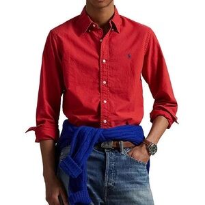 Ralph Lauren Vintage Oxford button up shirt 
Red, long sleeved